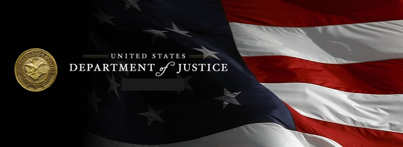 United States Department of Justice Banner