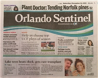 Brad Pierce Angel Flight Orlando Sentinel Transplant Article