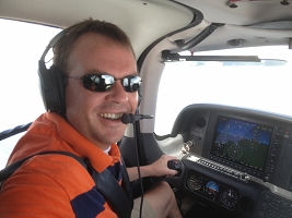 Haiti Relief Flight Brad Pierce Cockpit