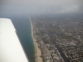 Haiti Relief Flight Crossing into US